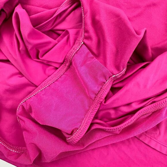 NWT Catalina Swimwear Pink Faux Wrap Skort Skirt W/ Shorts Plus Size 3X Stretch - Picture 6 of 11